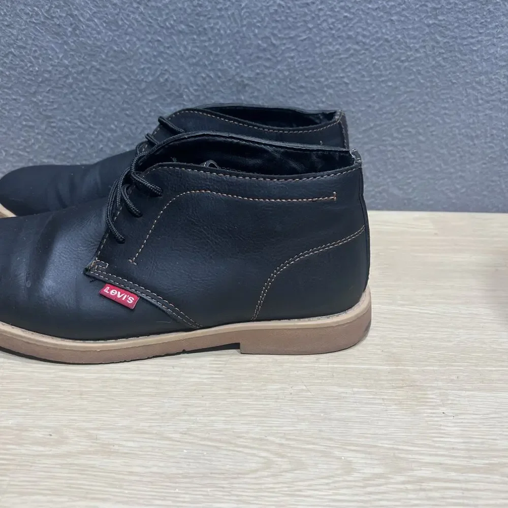 Levi’s Sonoma Wax Chukka Comfort Boot Black Mens Size 9